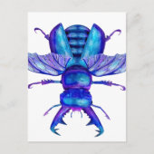 Blue Stag Beetle Briefkaart (Voorkant)