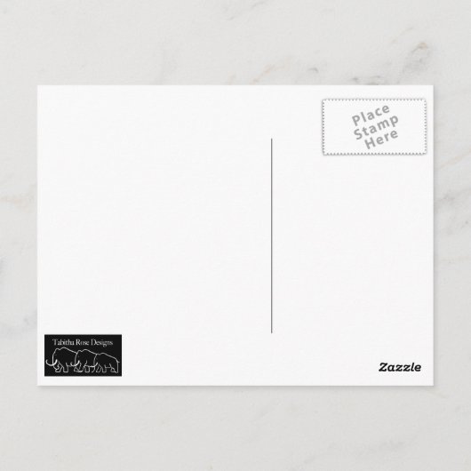 Blue Stag Briefkaart (Achterkant)