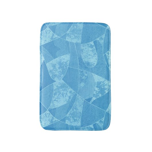 Blue Stain Glass Bath Mat (Voorkant Verticaal)