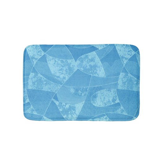 Blue Stain Glass Bath Mat (Voorkant)