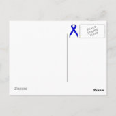 Blue Standard Ribbon Sjabloon door Kenneth Yoncich Briefkaart (Achterkant)