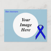 Blue Standard Ribbon Sjabloon door Kenneth Yoncich Briefkaart (Voorkant)