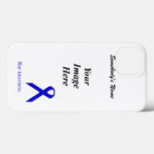 Blue Standard Ribbon Sjabloon door Kenneth Yoncich Case-Mate iPhone Case (Achterkant (horizontaal))