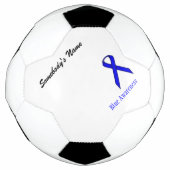 Blue Standard Ribbon Sjabloon door Kenneth Yoncich Voetbal (Voorkant)
