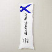 Blue Standard Ribbon Tmpl van Kenneth Yoncich Lichaamskussen (Voorkant Verticaal)