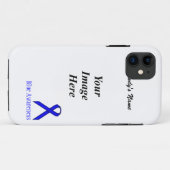 Blue Standard Ribbon van Kenneth Yoncich Case-Mate iPhone Case (Achterkant (horizontaal))