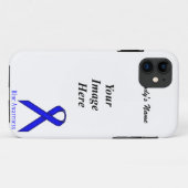Blue Standard Ribbon van Kenneth Yoncich Case-Mate iPhone Case (Achterkant (horizontaal))