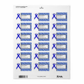 Blue Standard Ribbon van Kenneth Yoncich Etiket (Full Sheet)