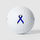 Blue Standard Ribbon van Kenneth Yoncich Golfballen (Voorkant)