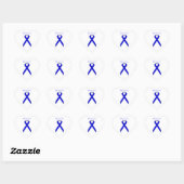 Blue Standard Ribbon van Kenneth Yoncich Hart Sticker (Vel)