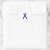 Blue Standard Ribbon van Kenneth Yoncich Hart Sticker (Tas)