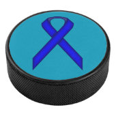 Blue Standard Ribbon van Kenneth Yoncich Hockey Puck (3/4)