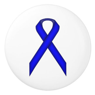 Blue Standard Ribbon van Kenneth Yoncich Keramische Knop
