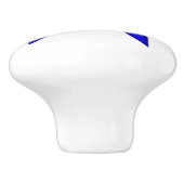 Blue Standard Ribbon van Kenneth Yoncich Keramische Knop (Zijkant)