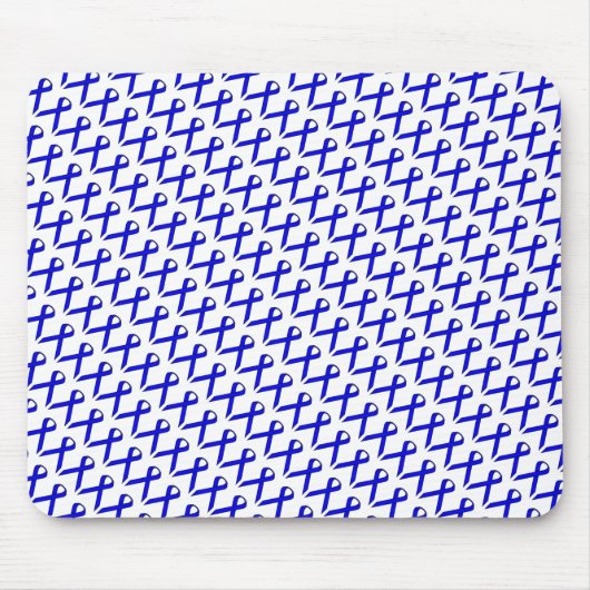 Blue Standard Ribbon van Kenneth Yoncich Muismat (Voorkant)