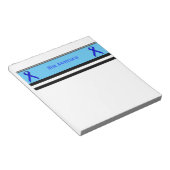 Blue Standard Ribbon van Kenneth Yoncich Notitieblok (Schuin)