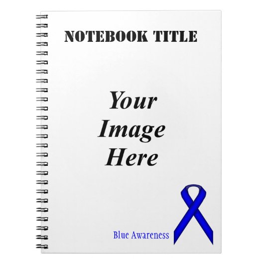 Blue Standard Ribbon van Kenneth Yoncich Notitieboek (Voorkant)