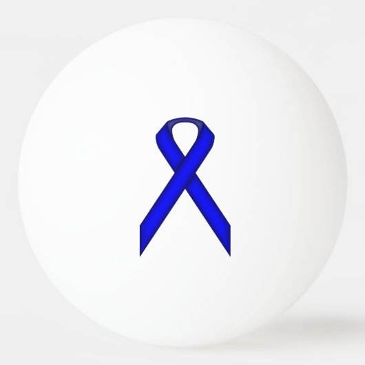 Blue Standard Ribbon van Kenneth Yoncich Pingpongbal (Voorkant)