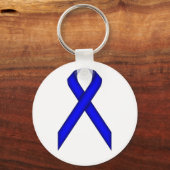 Blue Standard Ribbon van Kenneth Yoncich Sleutelhanger (Voorkant)