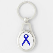 Blue Standard Ribbon van Kenneth Yoncich Sleutelhanger (Voorkant)
