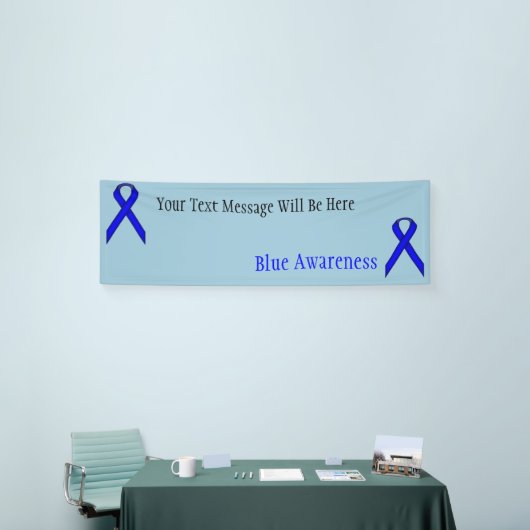 Blue Standard Ribbon van Kenneth Yoncich Spandoek (Beurs)