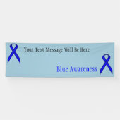 Blue Standard Ribbon van Kenneth Yoncich Spandoek (Horizontaal)