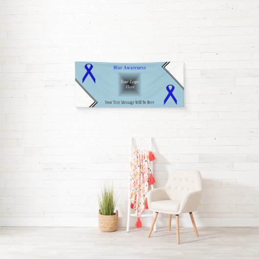 Blue Standard Ribbon van Kenneth Yoncich Spandoek (Insitu)