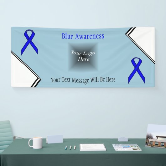 Blue Standard Ribbon van Kenneth Yoncich Spandoek (Beurs)