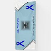 Blue Standard Ribbon van Kenneth Yoncich Spandoek (Verticaal)