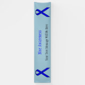 Blue Standard Ribbon van Kenneth Yoncich Spandoek (Verticaal)