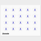 Blue Standard Ribbon van Kenneth Yoncich Ster Sticker (Vel)
