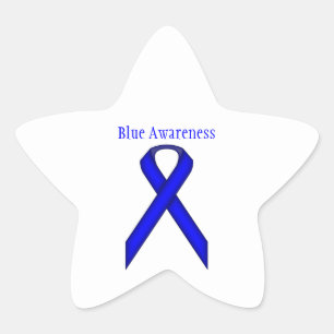 Blue Standard Ribbon van Kenneth Yoncich Ster Sticker