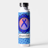 Blue Standard Ribbon van Kenneth Yoncich Waterfles (Links)