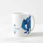 Blue Standing Dragon Mok -  (Voorkant rechts)