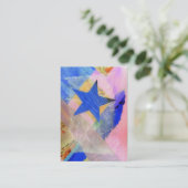 Blue Star ACEO artiest trading card Visitekaartje (Staand voorkant)