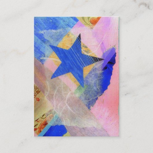 Blue Star ACEO artiest trading card Visitekaartje (Voorkant)