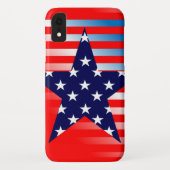 Blue Star American vlag Case-Mate iPhone Case (Achterkant)