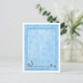 Blue Star Baby Briefkaart (Staand voorkant)