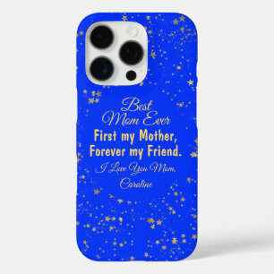 Blue Star Beste moeder ooit Schattigee moderne Moe iPhone 16 Pro Hoesje
