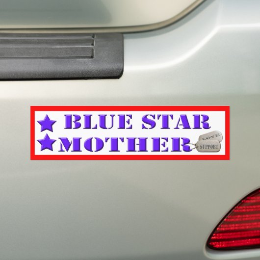 Blue Star-Bumpersticker - 2 sterren Bumpersticker (Op auto)