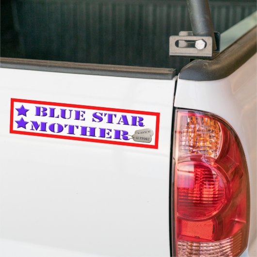Blue Star-Bumpersticker - 2 sterren Bumpersticker (Op Truck)