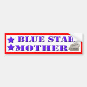 Blue Star-Bumpersticker - 2 sterren Bumpersticker (Voorkant)