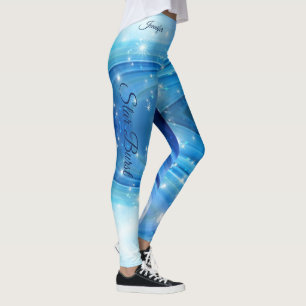 Blue Star Burst Running Leggings Oefening Pants