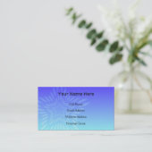 Blue Star Business Card-template Visitekaartje (Staand voorkant)