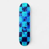 Blue Star Checker Skateboard (Voorkant)