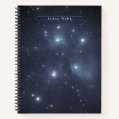 Blue Star-cluster Notitieboek (Voorkant)