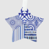 BLUE STAR COLLAGE ORNAMENT (achterkant)