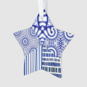 BLUE STAR COLLAGE ORNAMENT (voorkant)