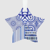 BLUE STAR COLLAGE ORNAMENT (voorkant)