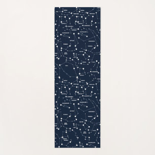 Blue Star Constellations Yoga Mat